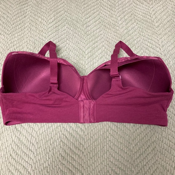 BALI Breathe Plus Size Raspberry Pink Lace Bra 3XL - Picture 12 of 12